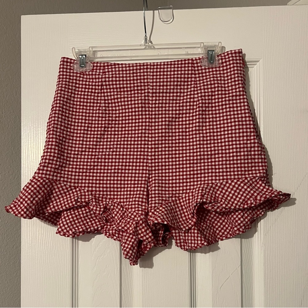 Red Gingham Short